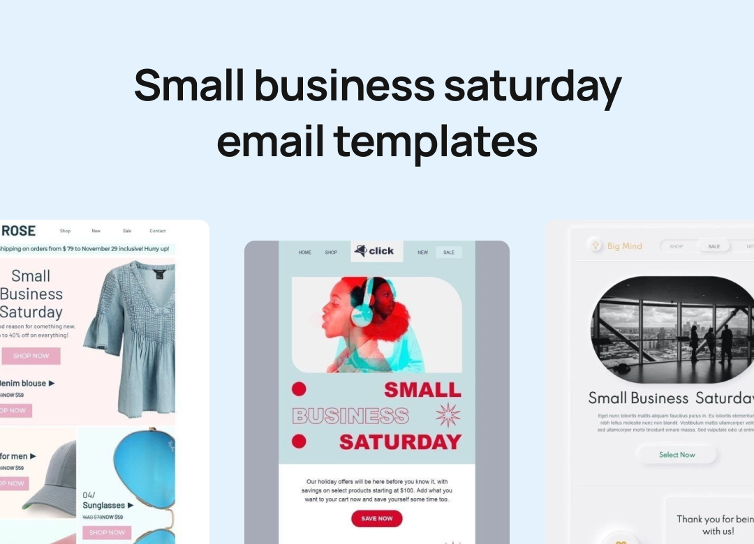Saturday Email Small Business Saturday Email Templates π | Free Small Business ...