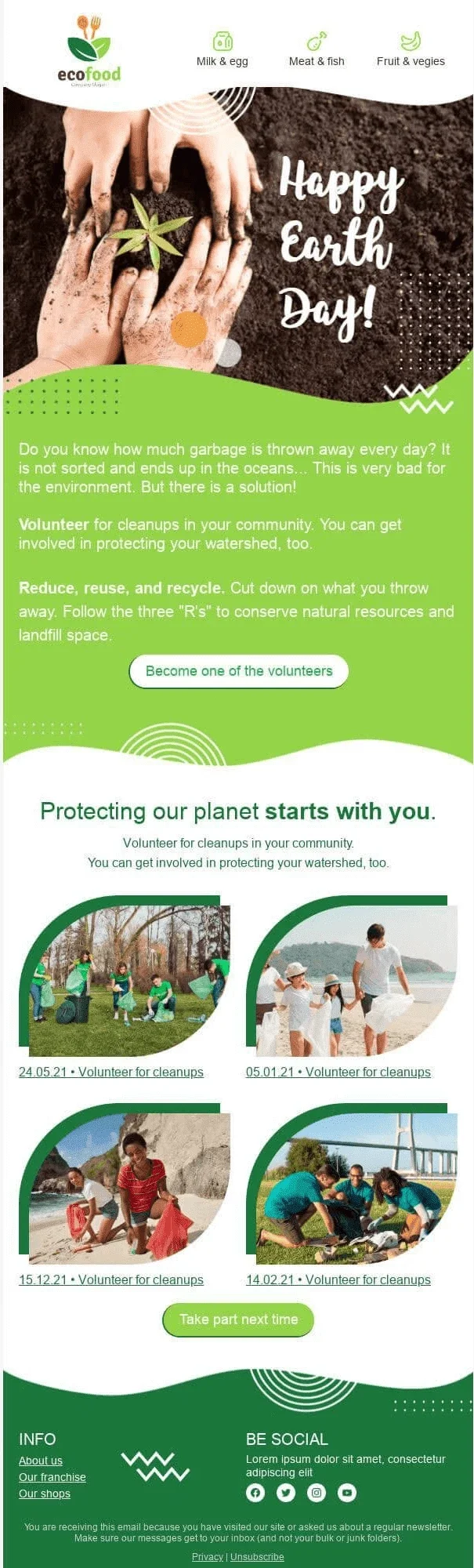 Professional Email Templates for Earth Day Professional Email Templates for Earth Day