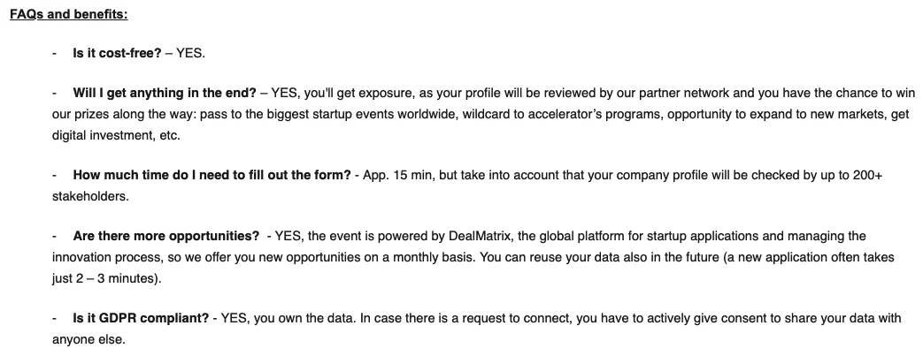 Пример письма хорошей email-кампании B2B Пример письма хорошей email-кампании B2B