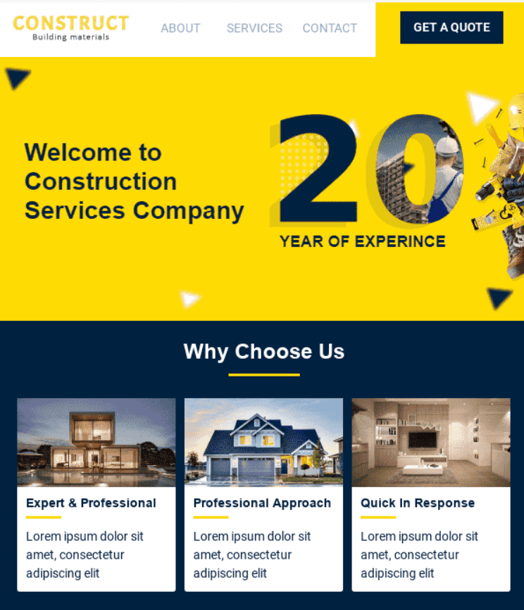 Шаблон письма с AMP-каруселью для вашего бизнеса в сфере недвижимости