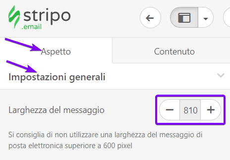 Larghezza Personalizzata Email di Benvenuto Larghezza Personalizzata Email di Benvenuto