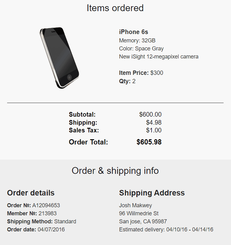 Incluir la Dirección de Envío Incluir la Dirección de Envío