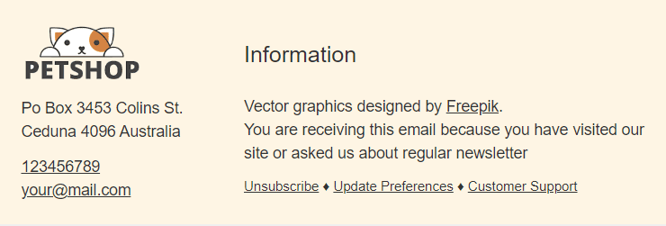 Pie de Página como Módulo Prediseñado Pie de Página como Módulo Prediseñado