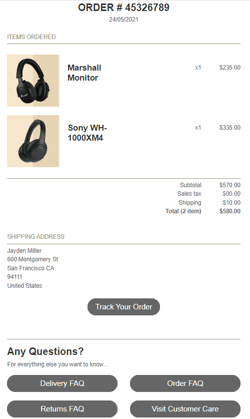 Correos Electrónicos de Confirmación con Preguntas Frecuentes para Aumentar la Fidelidad de los Clientes Correos Electrónicos de Confirmación con Preguntas Frecuentes para Aumentar la Fidelidad de los Clientes