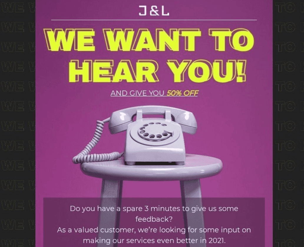 Рекламные email-кампании для обратной связи с промокодом Рекламные email-кампании для обратной связи с промокодом