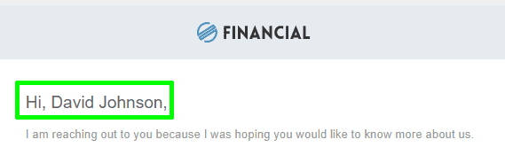 Шаблони холодних листів Stripo з ім'ям клієнта Шаблони холодних листів Stripo з ім'ям клієнта