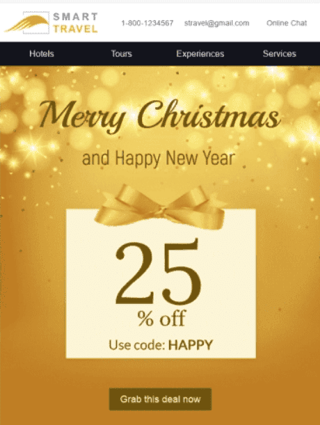 Weihnachtsvorlage mit einem Banner