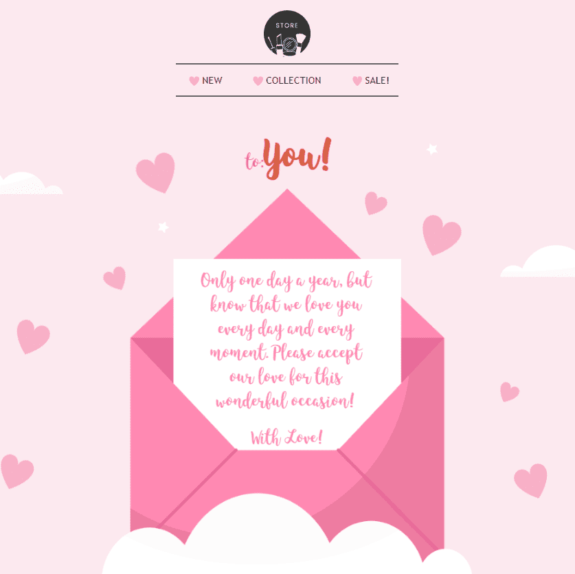 Benutzerdefinierte Schriftart für Ihre E-Mail zum Valentinstag