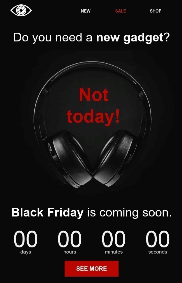 Шаблон листа до Чорної п'ятниці від Stripo Шаблон листа до Чорної п'ятниці від Stripo