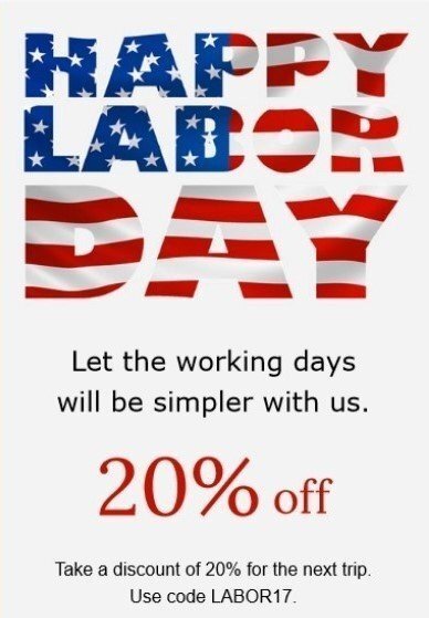 Labor day email examples with discounts Labor day email examples with discounts