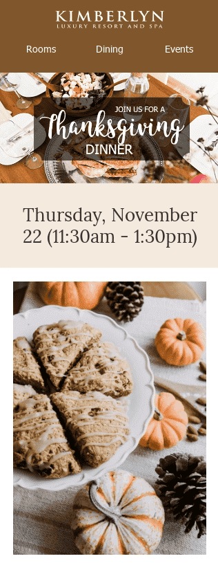 Оптимизированный для мобильных устройств шаблон письма ко Дню благодарения Оптимизированный для мобильных устройств шаблон письма ко Дню благодарения