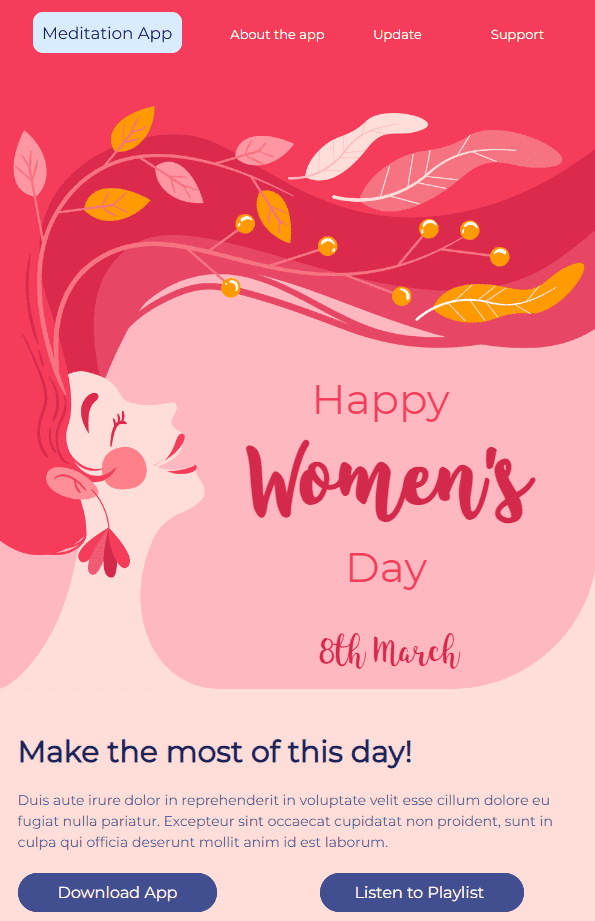 Вихваляйте жінок за допомогою змістовного контенту Вихваляйте жінок за допомогою змістовного контенту