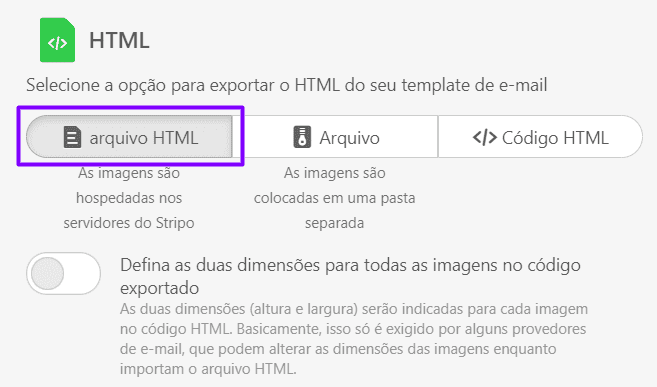 Baixando seu modelo de e-mail Mailchimp como arquivo HTML Baixando seu modelo de e-mail Mailchimp como arquivo HTML