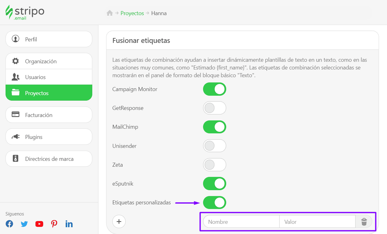 Agregar etiquetas de combinación a las plantillas de correo electrónico de la iglesia _ ESP no está en la lista de integración Agregar etiquetas de combinación a las plantillas de correo electrónico de la iglesia _ ESP no está en la lista de integración