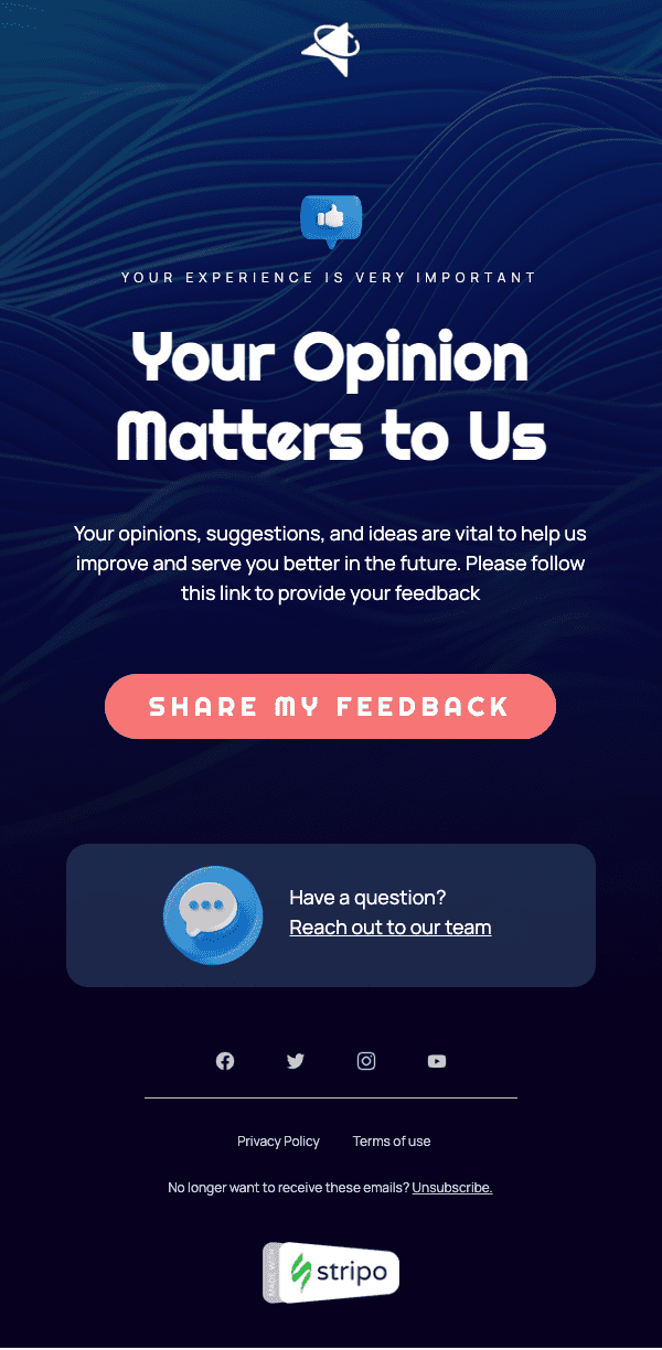 Шаблон продаючого листа з конкретною метою повторного залучення аудиторії осіб, які приймають рішення