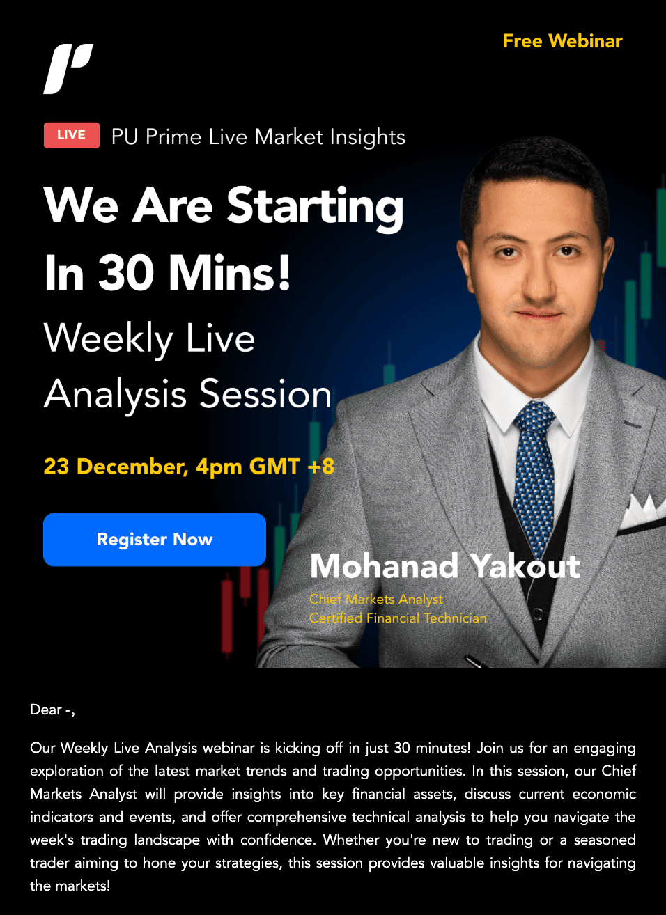 Email de Lembrete do Webinar, Exemplos de Email