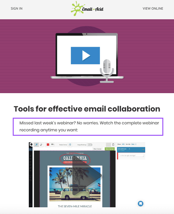 Webinar E-mail _ Envio de informações para os usuários