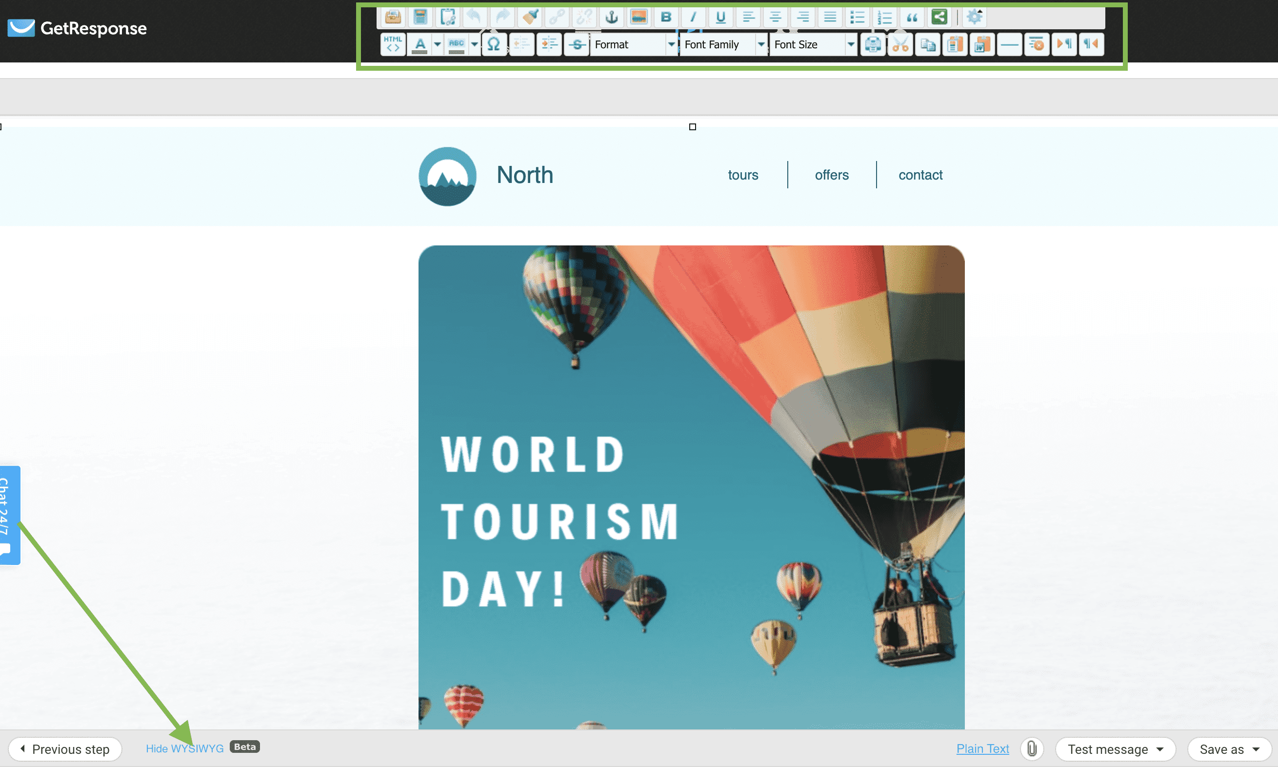 How to edit an email newsletter in GetResponse