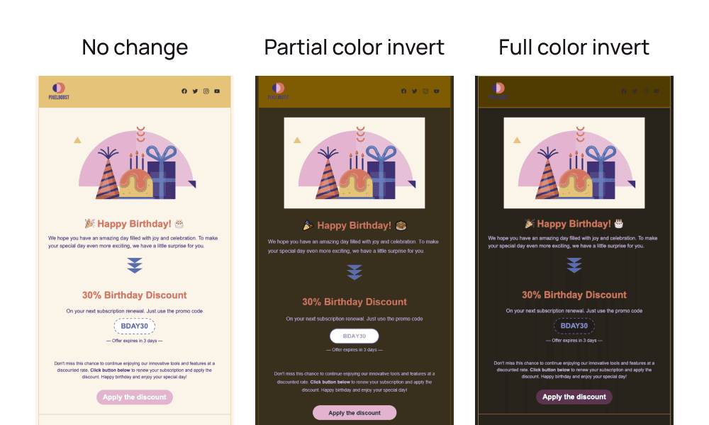 Le mode sombre comme tendance design pour l'email marketing 2024
