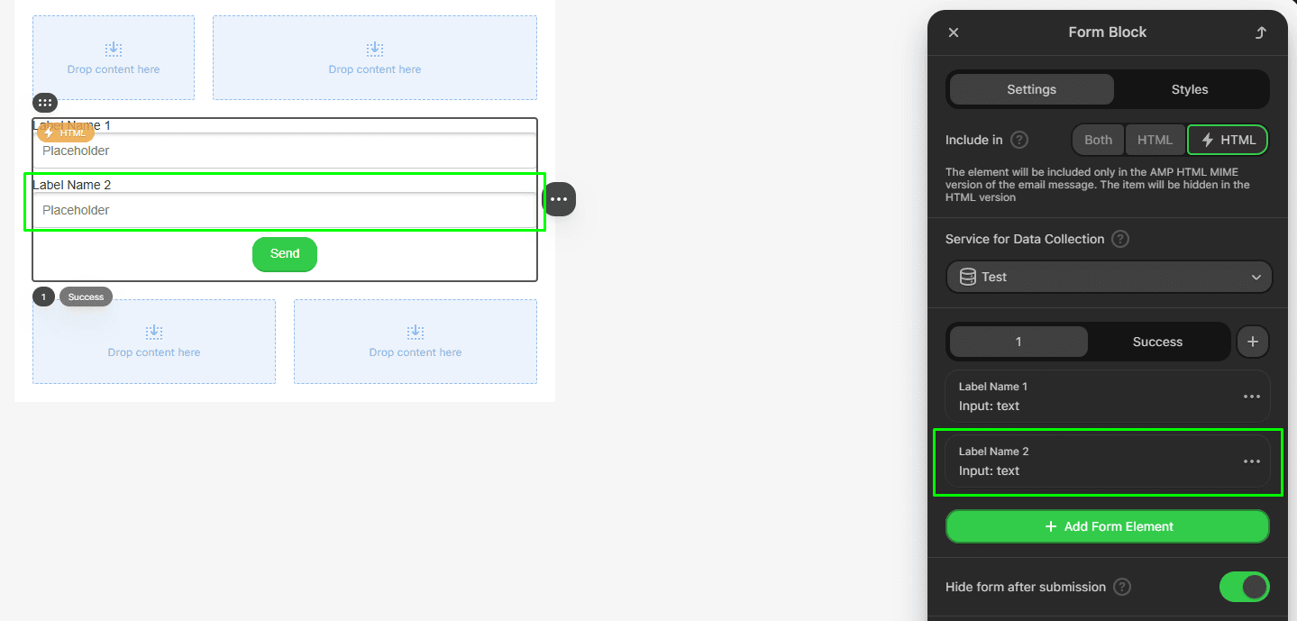 Элемент формы 2 Элемент формы 2