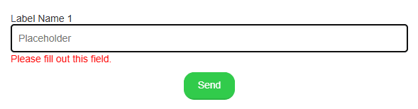 Работа опции «Обязательное поле» в форме Работа опции «Обязательное поле» в форме