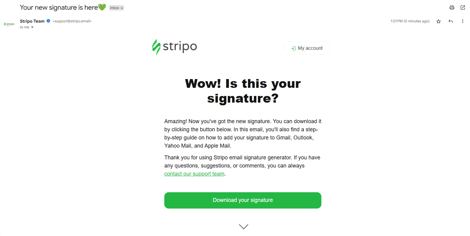 How to create a professional Gmail signature HTML template — Stripo.email