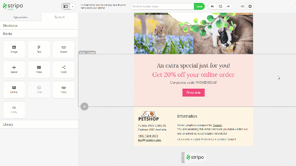 Stripo_GIFs no Outlook Adicionando Link
