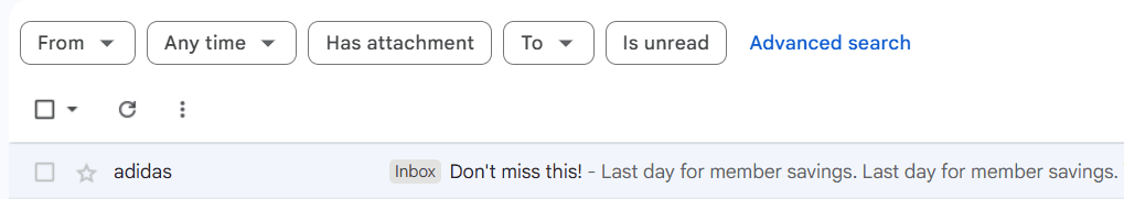 Email preheader with FOMO