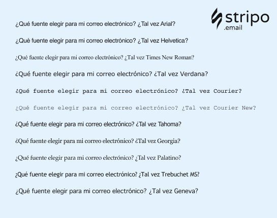 Elección de fuentes de correo electrónico de la lista para sus futuras campañas Elección de fuentes de correo electrónico de la lista para sus futuras campañas