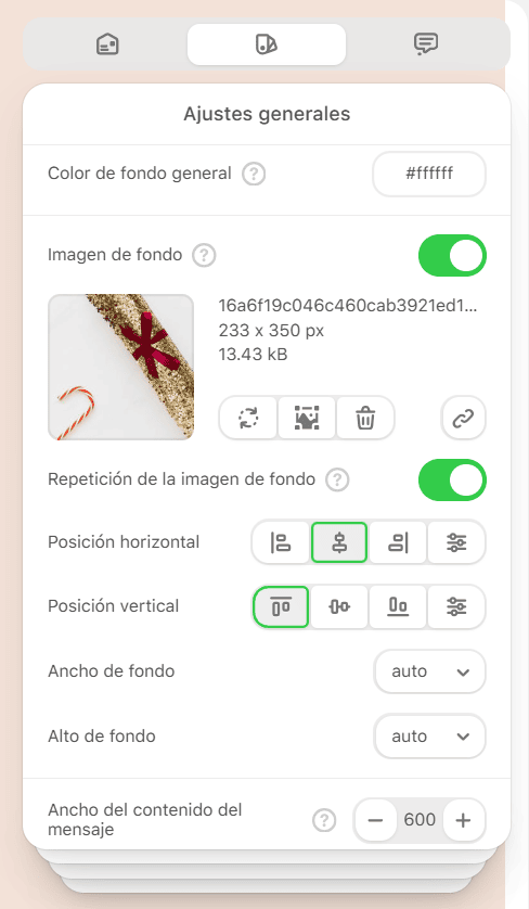 Imagen de fondo para plantillas de correo electrónico de Outlook