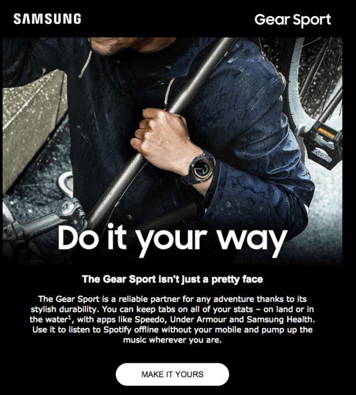 Приклад листа з найкращими пропозиціями у вихідні дні Чорної п'ятниці Приклад листа з найкращими пропозиціями у вихідні дні Чорної п'ятниці