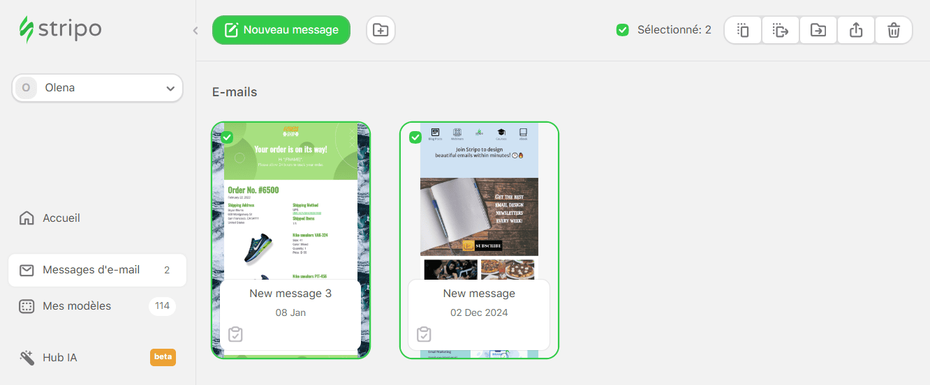 Exportation en masse pour plusieurs modèles d'e-mail Outlook Exportation en masse pour plusieurs modèles d'e-mail Outlook