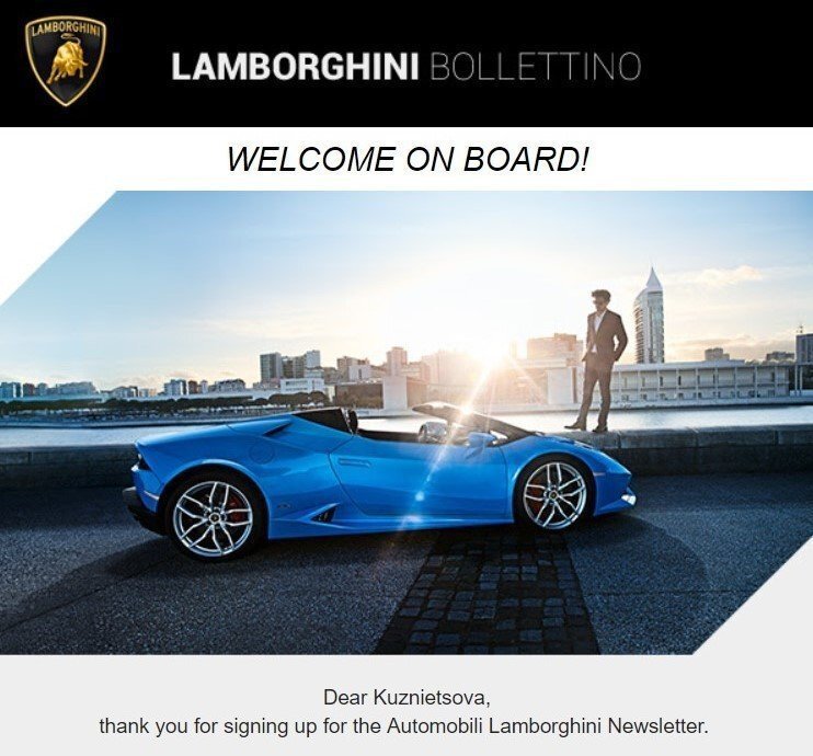 Indirizzamento per nome nelle e-mail di benvenuto Indirizzamento per nome nelle e-mail di benvenuto