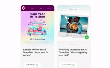 Exemplo de carrossel AMP da Stripo Exemplo de carrossel AMP da Stripo