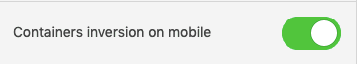 The Containers Inversion Button