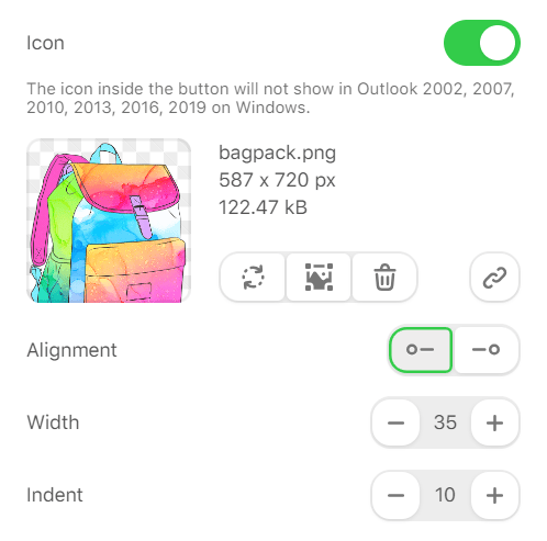 Botões com ícones para emails de volta às aulas Botões com ícones para emails de volta às aulas