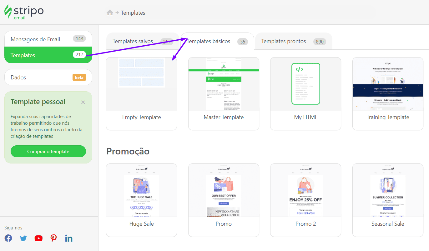 Criando e-mail do zero_Como exportar e-mail para Mailchimp