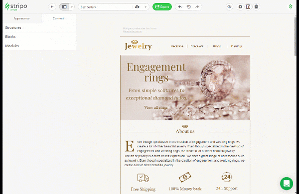 Enregistrement des modules dans la bibliothèque