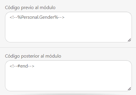 Trabajar en el Código de las Condiciones de Visualización