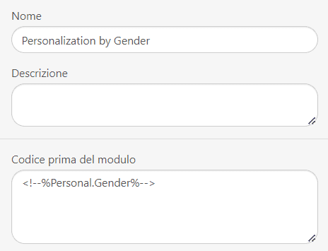 Dare Nomi alle Condizioni