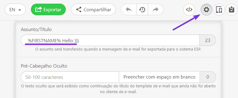 Email Dinâmico _ Adicionando Tags de Mesclagem às Linhas de Assunto