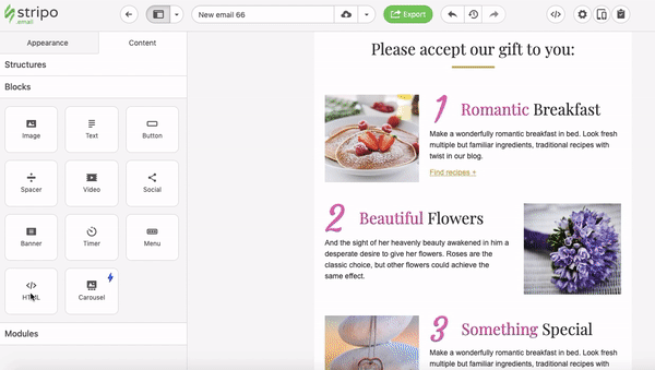Створіть листа з динамічним контентом за допомогою Stripo та NiftyImages Створіть листа з динамічним контентом за допомогою Stripo та NiftyImages