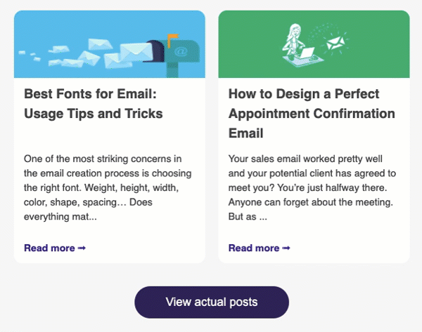 Завжди свіжі пости блогу у ваших листах Завжди свіжі пости блогу у ваших листах