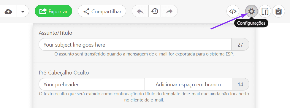 Enviar modelo HTML pelo Gmail _ Definir linha de assunto e pré-cabeçalho
