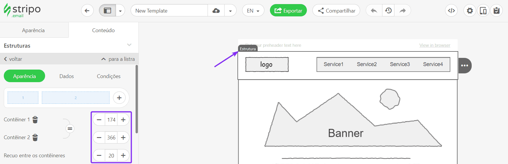 Criando modelo de e-mail HTML responsivo para Gmail _ Adicionando contêineres