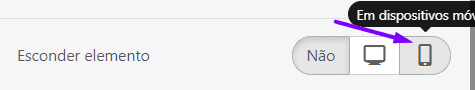 Tamanho do e-mail_Ocultar elementos em celulares