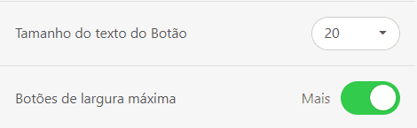 Largura de e-mail padrão para botões