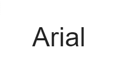Шрифт для листів Arial