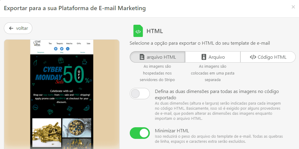 Minimizando o código HTML de seus e-mails