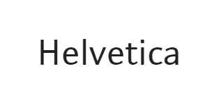 Шрифт для листів Helvetica